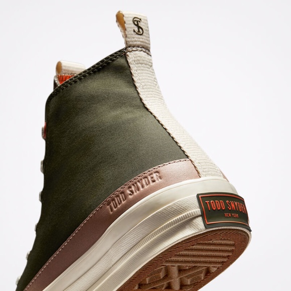 Todd Snyder x Converse Chuck 70 British Millerain waxed canvas Green 10 NWOB! - Picture 6 of 13